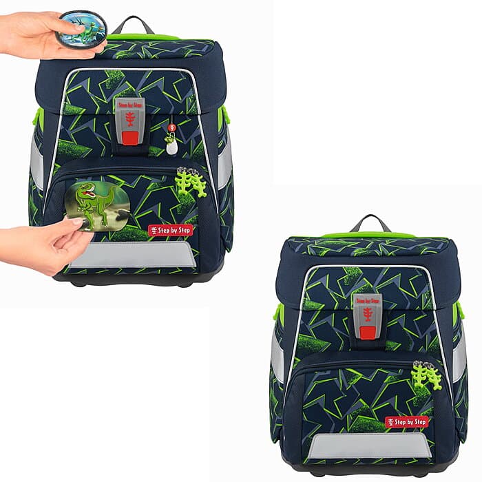 Step by Step SPACE Schulranzen-Set Wild T-Rex Taro, 5-teilig