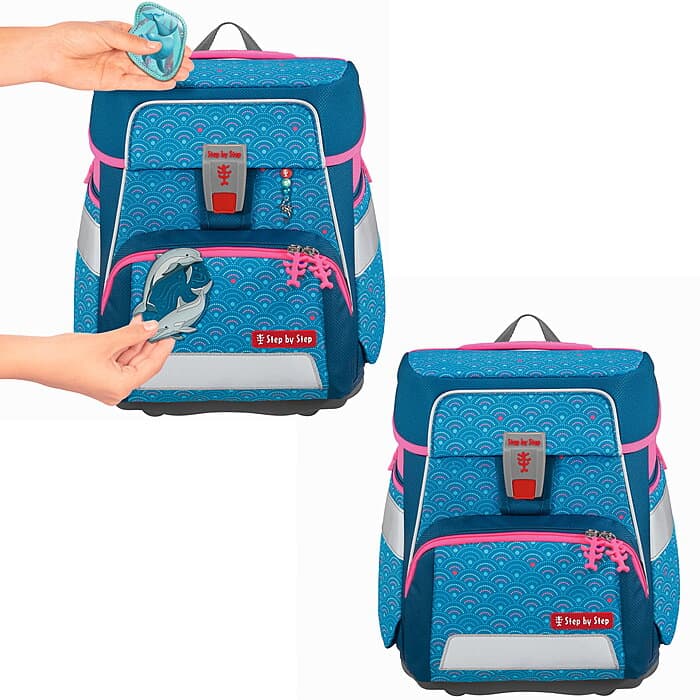 Step by Step SPACE Schulranzen-Set Dolphin Pippa, 5-teilig
