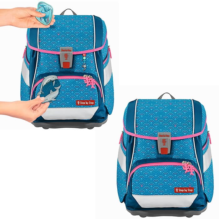 Step by Step 2IN1 PLUS Schulranzen-Set Dolphin Pippa, 6-teilig