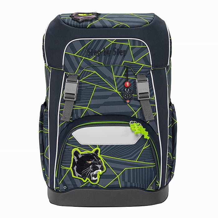 Step by Step GIANT Schulrucksack-Set Dark Cat Chiko, 5-teilig