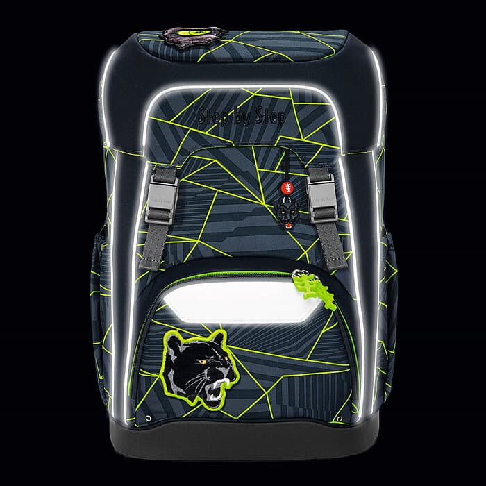 Step by Step GIANT Schulrucksack-Set Dark Cat Chiko, 5-teilig