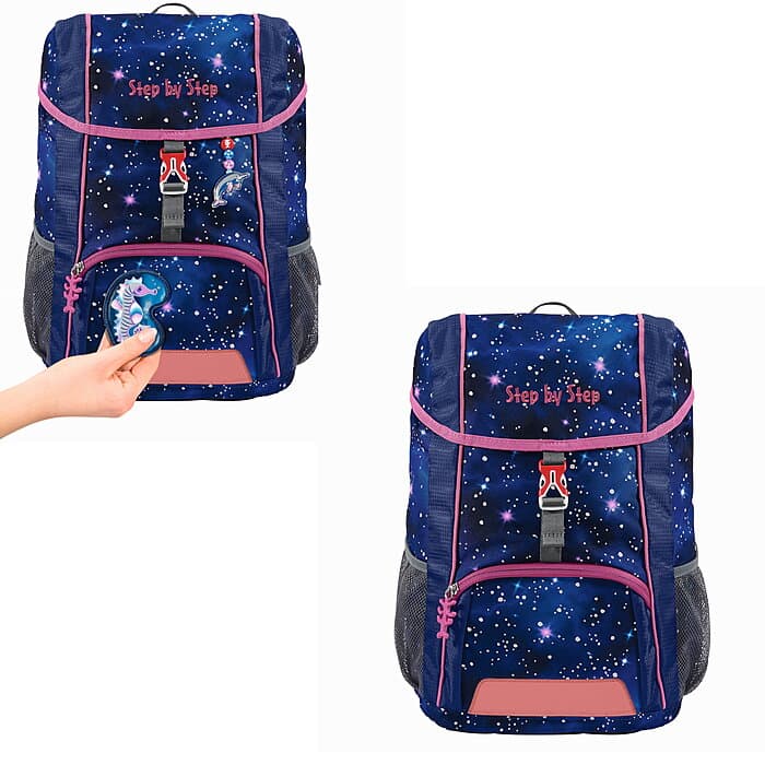 Step by Step KID REFLECT Rucksack-Set Star Seahorse Zoe, 3-teilig