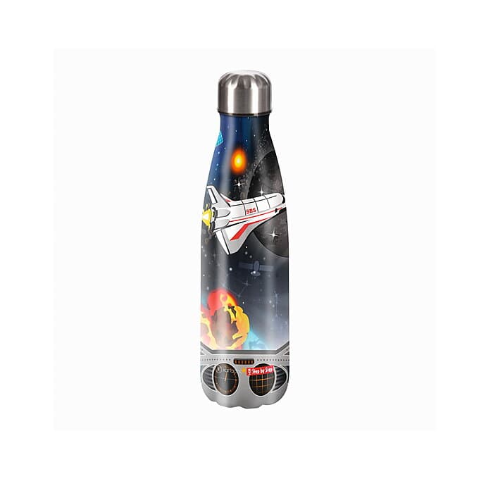 Step by Step Isolierte Edelstahl-Trinkflasche Sky Rocket Rico