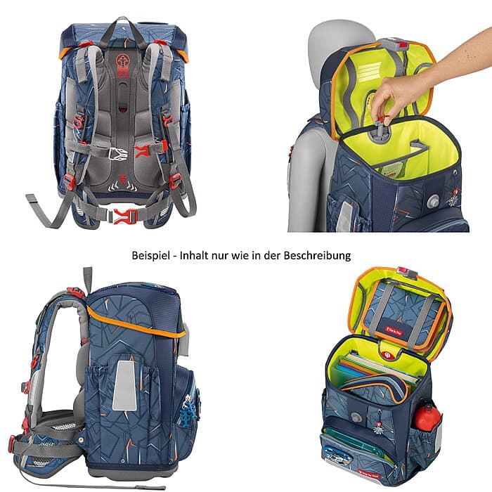 Step by Step Cloud Schulranzenset Helicopter Sam