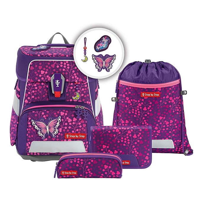 Step by Step Space Schulranzenset Shine Butterfly Night 2