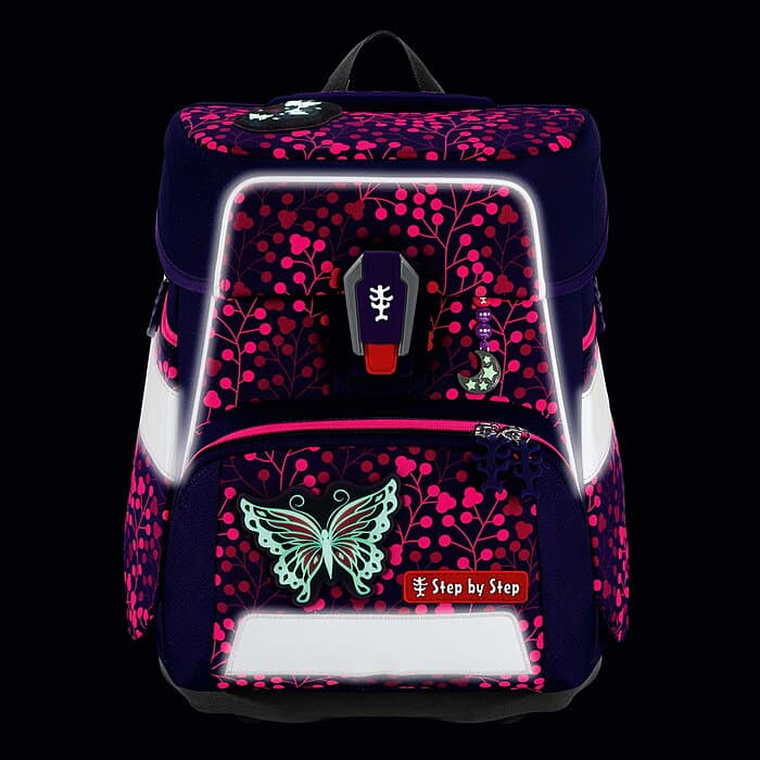 Step by Step Space Schulranzenset Shine Butterfly Night 2