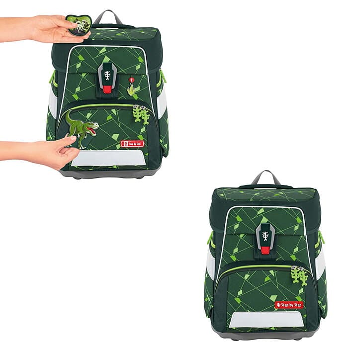 Step by Step Space Schulranzenset Shine Dino Night 2