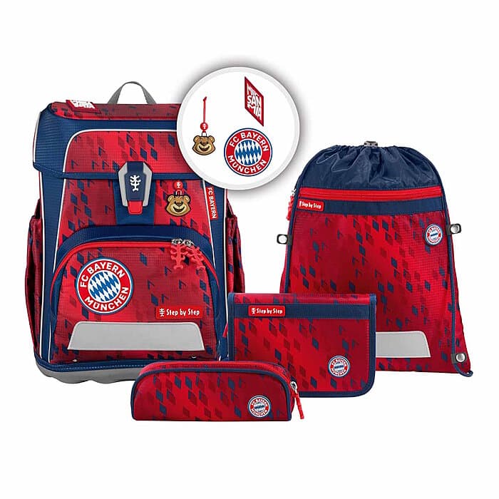 Step by Step CLOUD FC Bayern Schulranzen-Set Mia san Mia