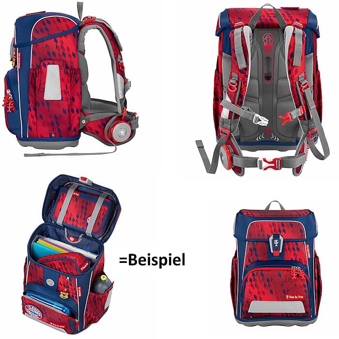 Step by Step CLOUD FC Bayern Schulranzen-Set Mia san Mia