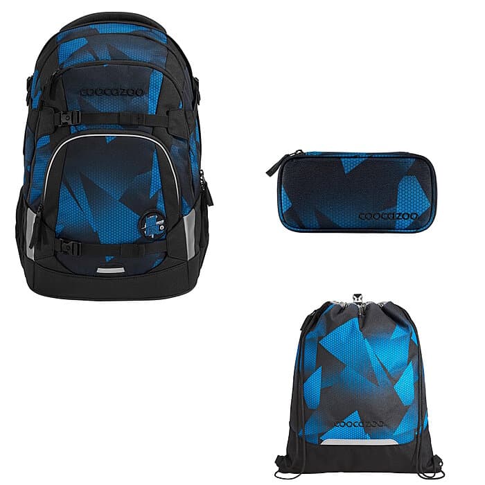 Coocazoo MATE Electric Ice 3tlg Schulrucksack Set