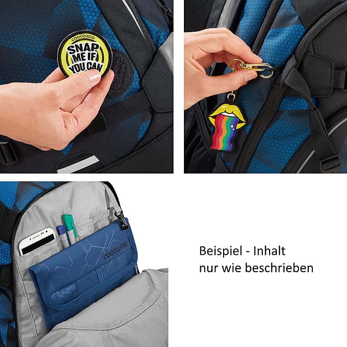 Coocazoo MATE Electric Ice 4tlg Schulrucksack Set