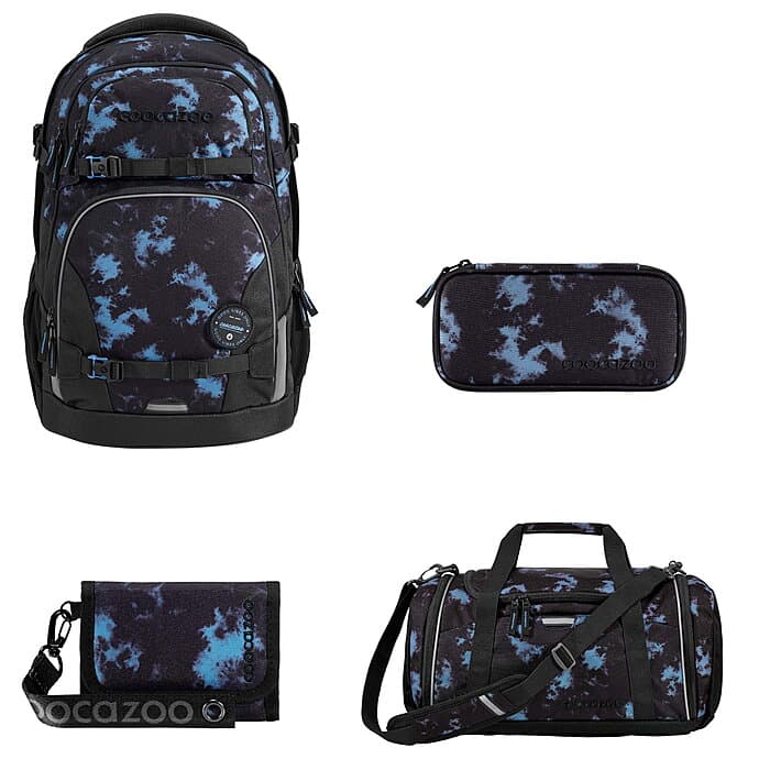 Coocazoo PORTER Midnight Dust 4tlg Schulrucksack Set