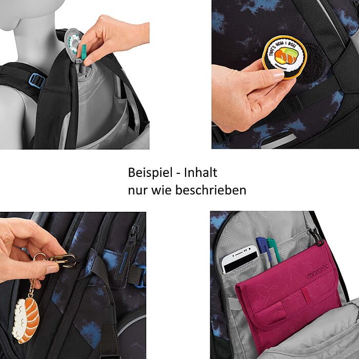 Coocazoo PORTER Midnight Dust 4tlg Schulrucksack Set