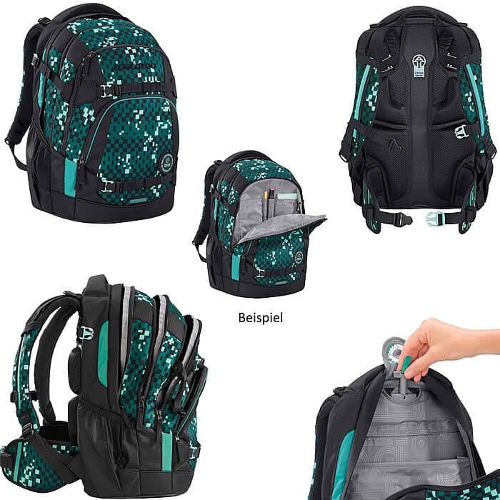Coocazoo MATE Pixel Blox 4tlg Schulrucksack Set
