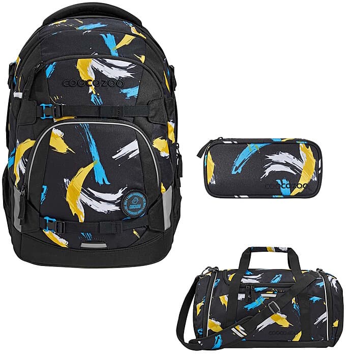 Coocazoo MATE Crazy Artnight 3tlg Schulrucksack Set