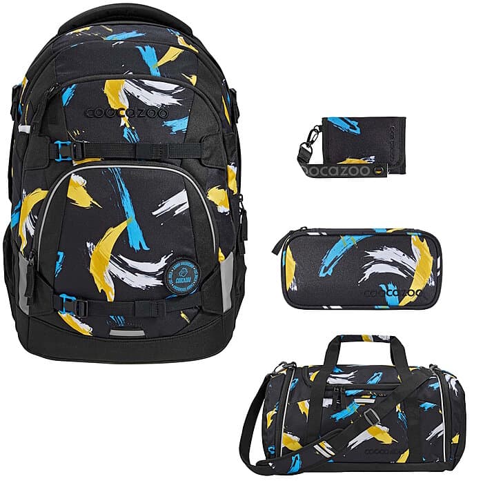 Coocazoo MATE Crazy Artnight 4tlg Schulrucksack Set