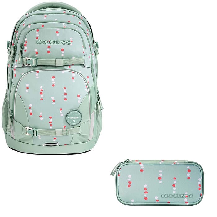 Coocazoo PORTER Dancing Dots 2tlg Schulrucksack Set