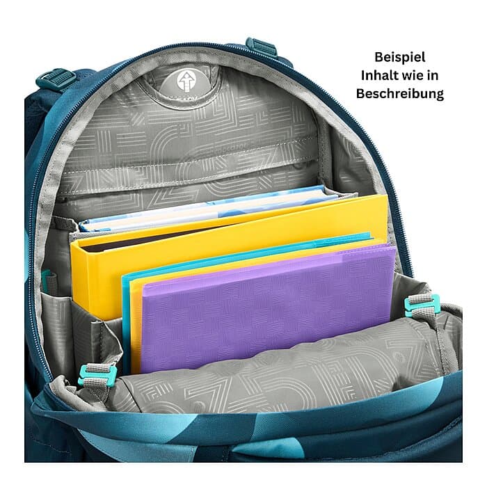 Coocazoo Mate Aqua Flow Schulrucksack Set 3tlg