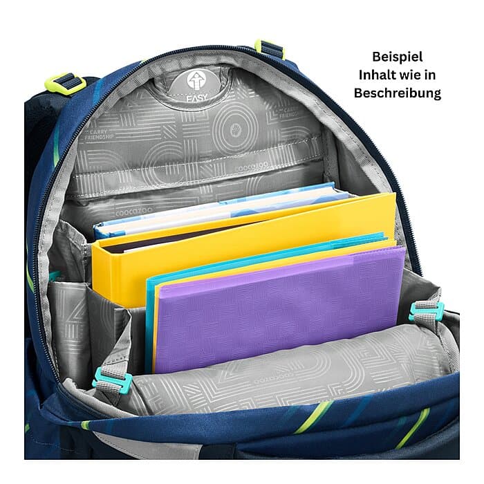 Coocazoo Mate Fast Lime Schulrucksack Set 3tlg