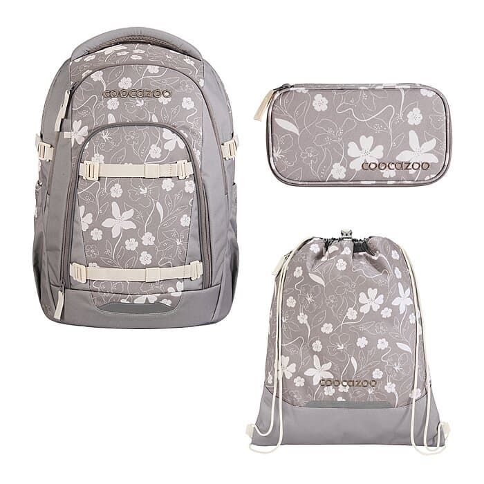 Coocazoo Mate Vanilla Bloom Schulrucksack Set 3tlg