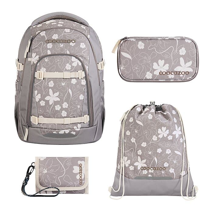 Coocazoo Mate Vanilla Bloom Schulrucksack Set 4tlg