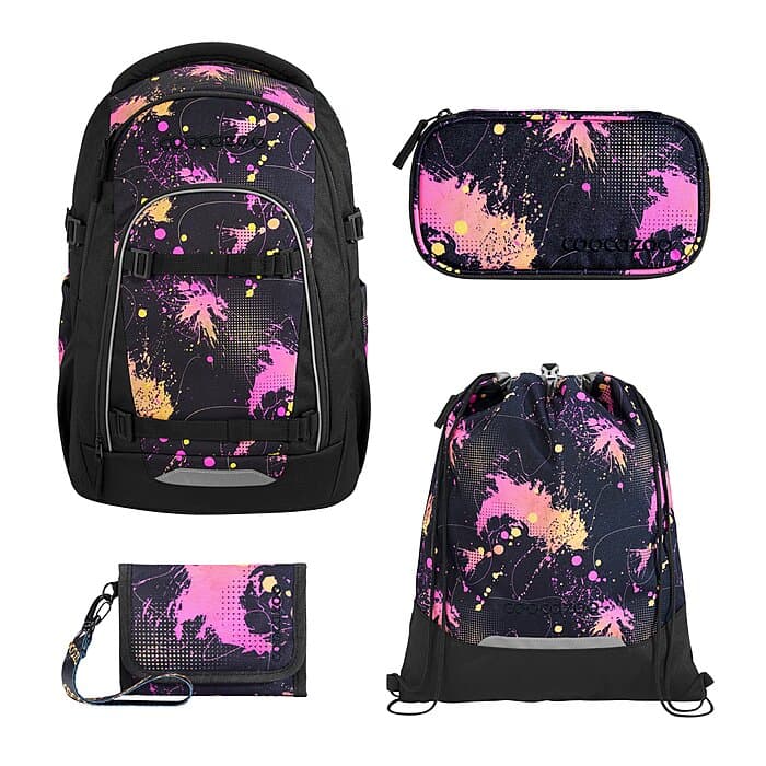 Coocazoo Mate Colour Drift Schulrucksack Set 4tlg