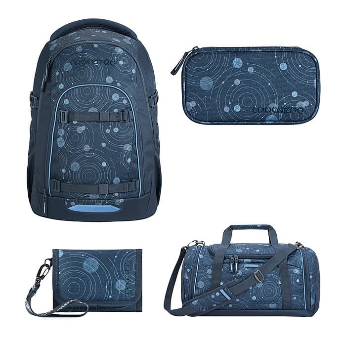 Coocazoo Mate Blue Orbit Schulrucksack Set 4tlg