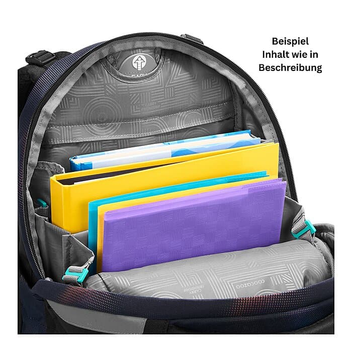 Coocazoo Mate Rainbow Illusion Schulrucksack Set 4tlg