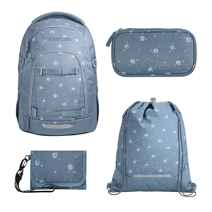 Coocazoo Mate Bloomy Daisy Schulrucksack Set 4tlg