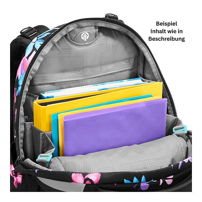 Coocazoo Mate Floral Artnight Schulrucksack Set 4tlg