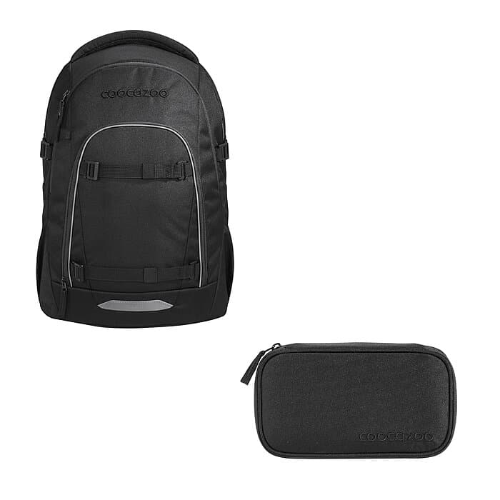 Coocazoo Mate Black Coal Schulrucksack Set 2tlg