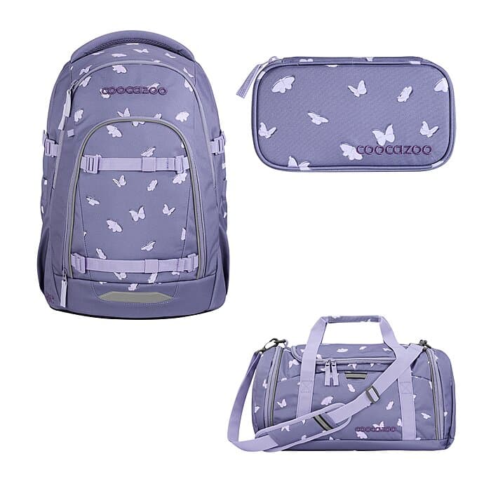 Coocazoo Mate Reflective Wings Schulrucksack Set 3tlg