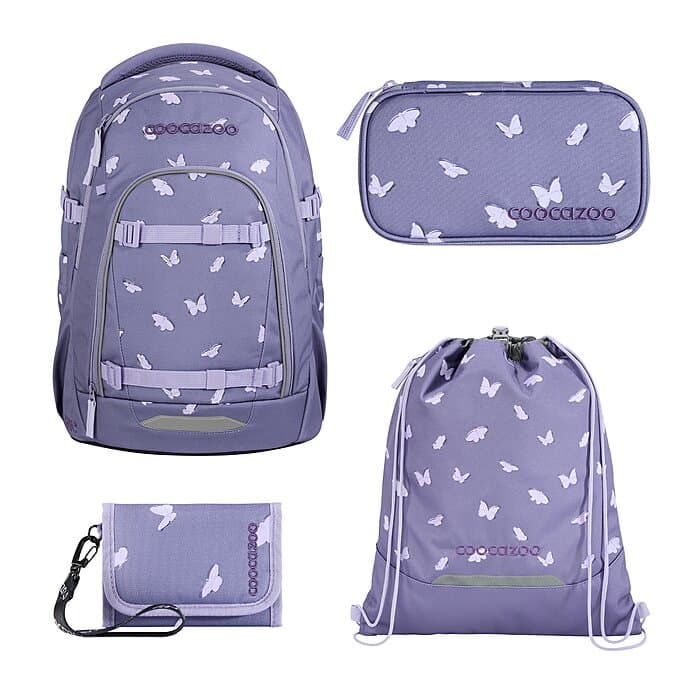 Coocazoo Mate Reflective Wings Schulrucksack Set 4tlg