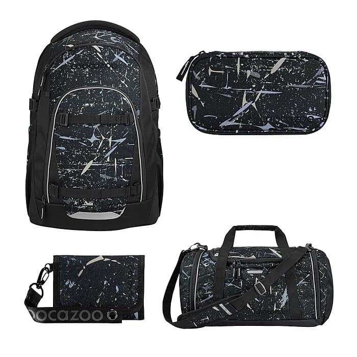 Coocazoo Mate Reflective Splash Schulrucksack Set 4tlg
