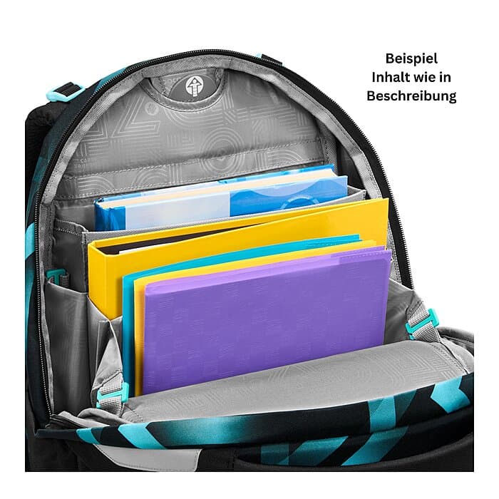 Coocazoo Porter Laser Lights Schulrucksack Set 3tlg