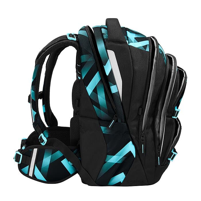 Coocazoo Porter Laser Lights Schulrucksack Set 4tlg