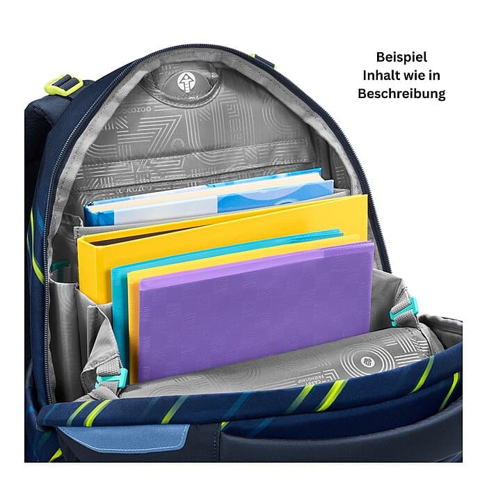 Coocazoo Porter Fast Lime Schulrucksack Set 3tlg