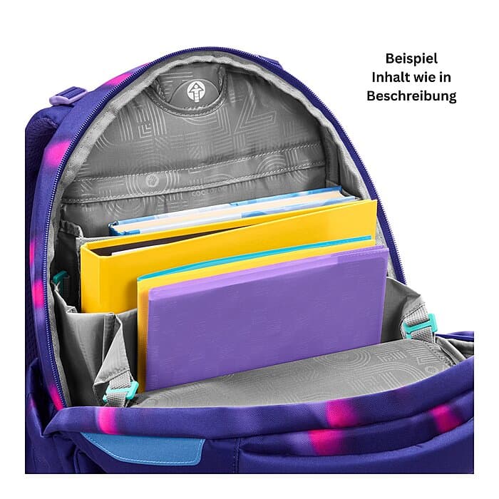 Coocazoo Porter Aurora Glow Schulrucksack Set 2tlg
