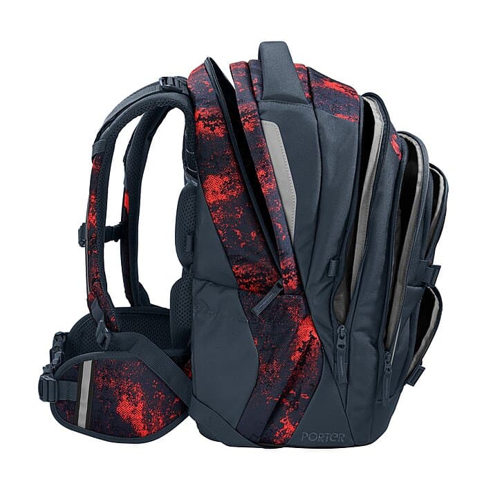 Coocazoo Porter Broken Black Schulrucksack Set 4tlg