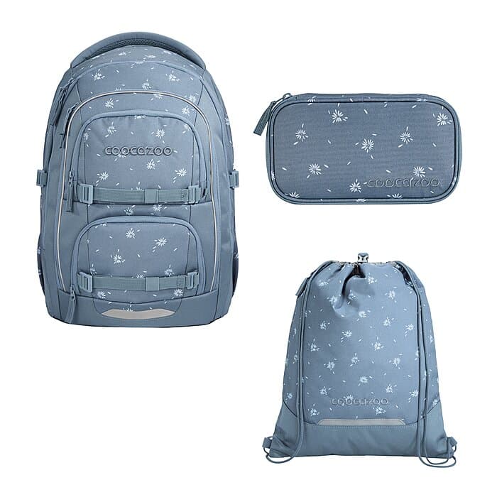 Coocazoo Porter Bloomy Daisy Schulrucksack Set 3tlg