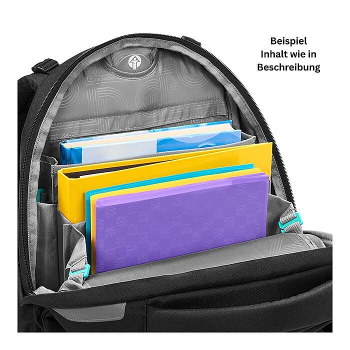 Coocazoo Porter Black Coal Schulrucksack Set 4tlg