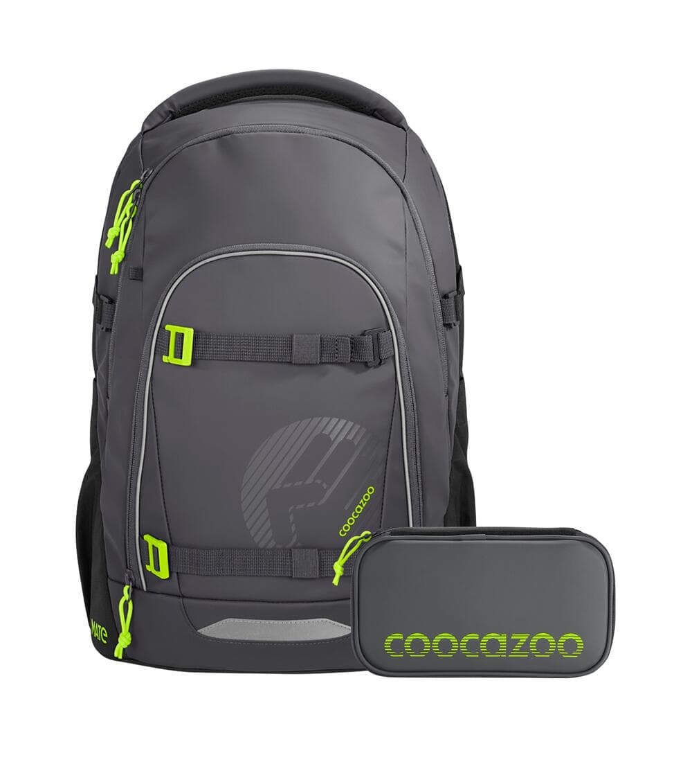 Coocazoo Mate Tarp Black Thunde Schulrucksack Set 2tlg - Limitiertl