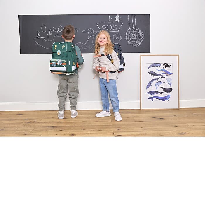 Lässig Boxy Schulranzen-Set Unique dark green Ocean Edition