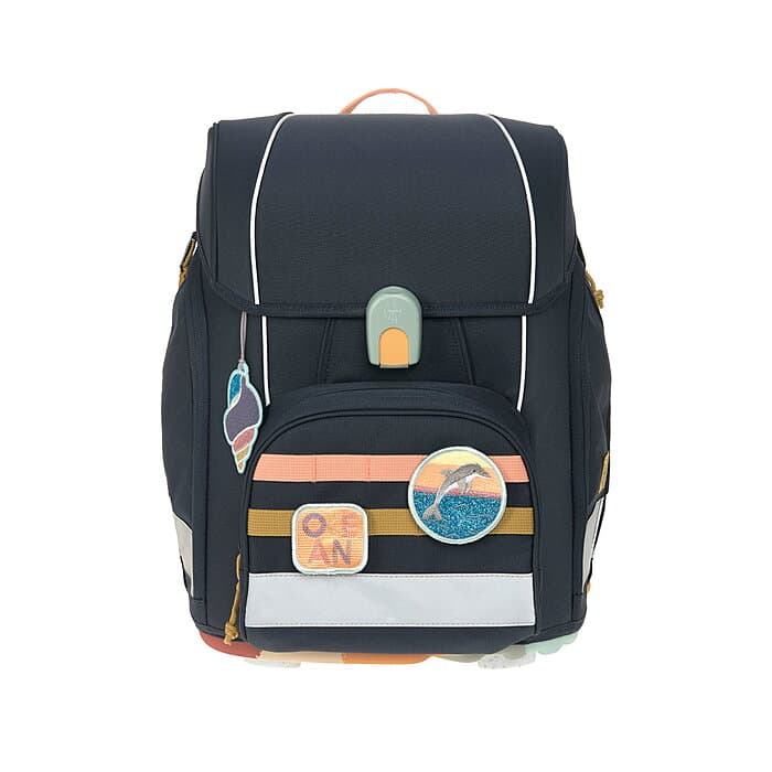 Lässig Boxy Schulranzen-Set Unique dark blue Ocean Edition