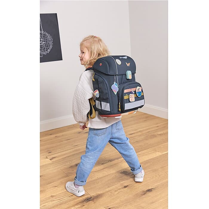 Lässig Boxy Schulranzen-Set Unique dark blue Ocean Edition