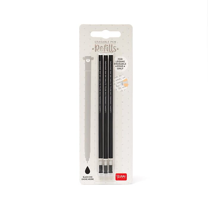 Legami Nachfüllminen 3er für löschbare Gelstifte black