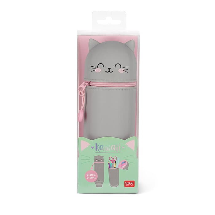 Legami 2in1 Silicone Kitty Pencil Case