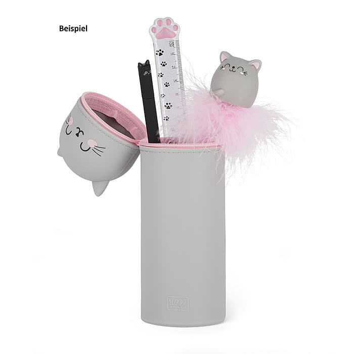 Legami 2in1 Silicone Kitty Pencil Case