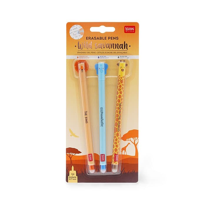 Legami löschbare Gelstifte Wild 3 tlg. Set
