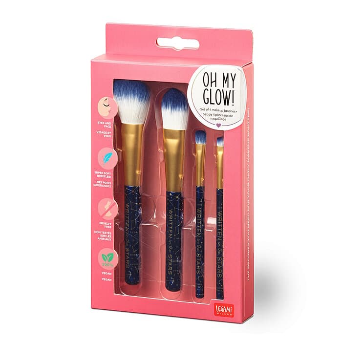 Legami 4 MAKEUP BRUSHES OH MY GLOW STARS